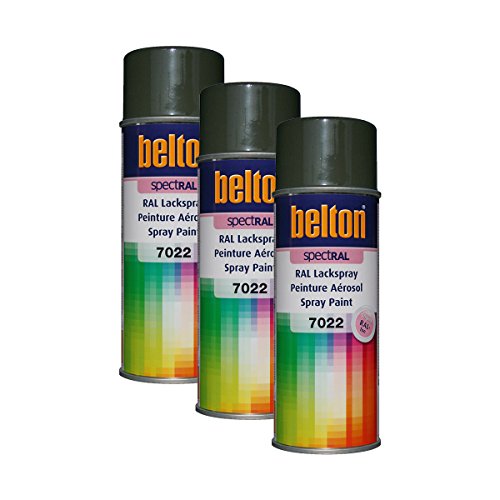3x KWASNY 324 143 BELTON SPECTRAL Lackspray RAL 7022 umbragrau hochglanz 400ml 3x KWASNY 324 143 BELTON SPECTRAL Lackspray RAL 7022 umbragrau hochglanz 400ml von KWASNY_bundle