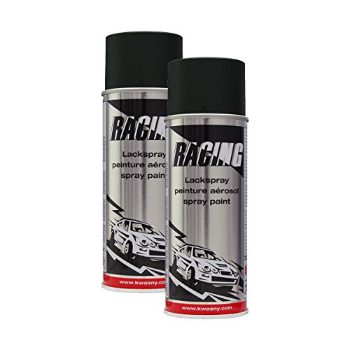 KWASNY 2x 288 061 AUTO-K RACING Lackspray Schwarz Seidenglanz 400ml von Kwasny