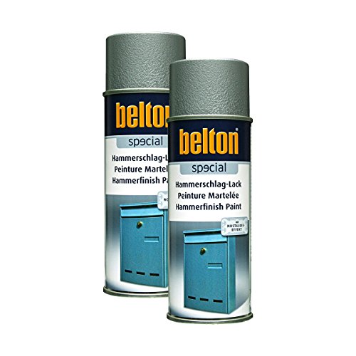 KWASNY 2x 323 001 BELTON SPECIAL Hammerschlag-Lack silber 400ml von Kwasny