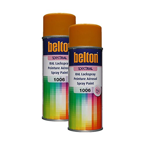 KWASNY 2x 324 008 BELTON SPECTRAL Lackspray RAL 1007 narzissengelb hochgl. 400ml von Kwasny