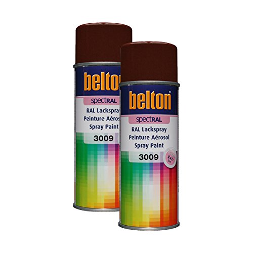 KWASNY 2x 324 047 BELTON SPECTRAL Lackspray RAL 3009 oxidrot hochglanz 400ml von Kwasny