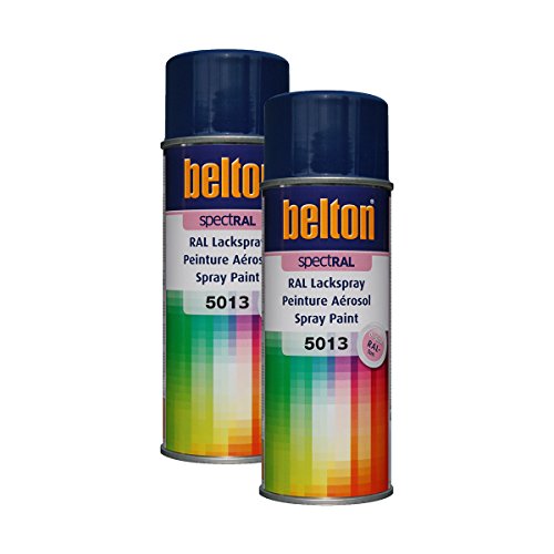 KWASNY 2x 324 084 BELTON SPECTRAL Lackspray RAL 5013 kobaltblau hochglanz 400ml von Kwasny