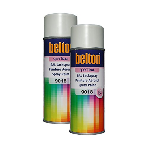 KWASNY 2x 324 194 BELTON SPECTRAL Lackspray RAL 9018 papyrusweiß hochglanz 400ml von Kwasny