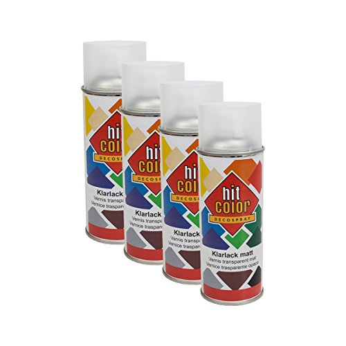 KWASNY 4x 320 402 BELTON hitcolor decospray Klarlack matt 400ml von Kwasny