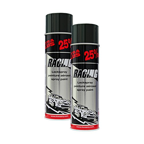 KWASNY Schwarz Glänzend Lackspray 500Ml Spray Glanz Autolack Sprühlack 288 905 2X von Kwasny