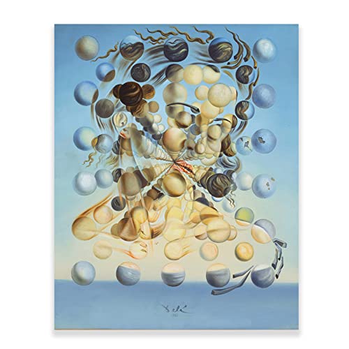KWAY Salvador Dali Leinwand-Kunst, Galatea der Kugeln, Poster, Portraitbilder, Surrealismus, Malerei, Leinwanddruck, Wohnzimmerbild, ungerahmt (30 x 38 cm) von KWAY