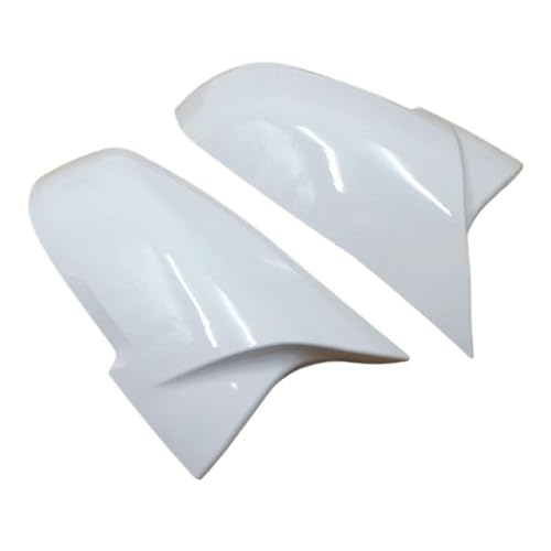KWAYA Rückspiegelabdeckung Für 1 2 3 3GT 4 Für X1 E84 Für M2 I3 Serie F20 F21 F22 F23 F30 F31 F32 F33 F34 F80 Auto Weiß Rückspiegelkappe Flügel Seitenspiegelabdeckung Spiegelkappen Außenspiegel von KWAYA