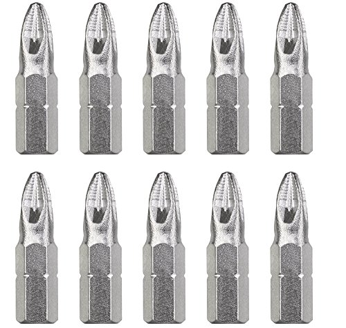 kwb 10er Bitsset PZ 2 Bits 25 mm, Bits - Set, Schraubendreherbits, universal, Spenderbitsbox von kwb