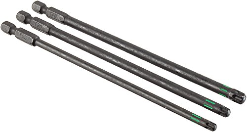 kwb 3 Bits 150 mm Torx T25, T30, T40 Set Torsion 123244 (TQ 60 Stahl, Torsionszone, ISO 1173 Antrieb C6.3), L von kwb