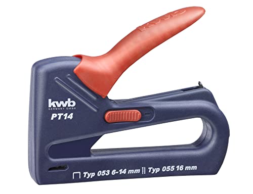 KWB Blue Tack PT 14 N, Profi-Handtacker, Typ 053 6-14mm Klammern, typ 055 16mm Klammern von kwb