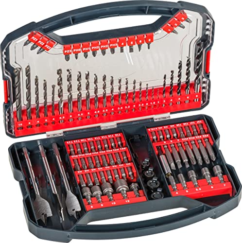 kwb Power-Box 101-tlg. Bohrer- und Bit-Set - Vielseitiges Werkzeug-Set in robuster Box mit Tragegriff - Ideal für Profis und Heimwerker von kwb