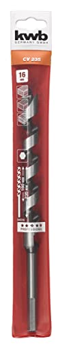 kwb Schlangenbohrer Ø 12 mm (Länge 235 mm, 6 mm Sechskantschaft, präzisionsgeschliffen) von kwb