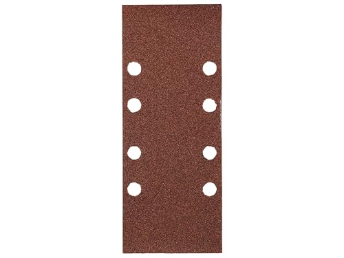 kwb Schleifpapier Professional - 30 Stück, 93x230 mm, gelocht Typ-B, Körnung 40/80/120/180, für Holz, Metall & Farbe, Aluminiumoxyd-Bestreuung, für Schwingschleifer mit Absaugsystem, Sparpack von kwb