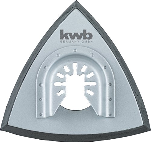 kwb Multitool Schleifplatte für Delta-Schleifer, inkl. Multitool Aufsatz, Quick Stick, ideal für holz, Metall und Silberschliff von kwb