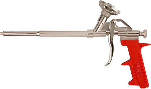 kwb PU-Bauschaumpistole aus Metall, Profi-Dosierpistole mit ergonomischem Kunststoffgriff, für Bauschaum Dosen von kwb