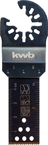 kwb AKKU-TOP Universal-Tauchsägeblatt - Multitool Säge-Blatt, 22 mm, für alle handelsüblichen Maschinen von kwb