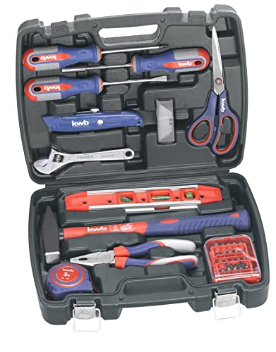 kwb Werkzeugkoffer aus robustem Hartkunststoff inkl. 40-tlg. hochwertigem Werkzeug-Set als perfekte Grundausstattung für den Haushalt, die Werkstatt oder den mobilen Einsatz kwb Werkzeugkoffer aus robustem Hartkunststoff inkl. 40-tlg. hochwertigem Werkzeug-Set als perfekte Grundausstattung für den Haushalt, die Werkstatt oder den mobilen Einsatz von kwb
