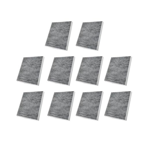 Innenraumfilter Auto-Luftfilter passend für Honda Insight 2010–2022, Kohlefaserfilter 80291-T5R-A01 80291-TF0-405 80291-TF0-E01 CF11182 Luftfilter Auto(10PCS) von KWEZ