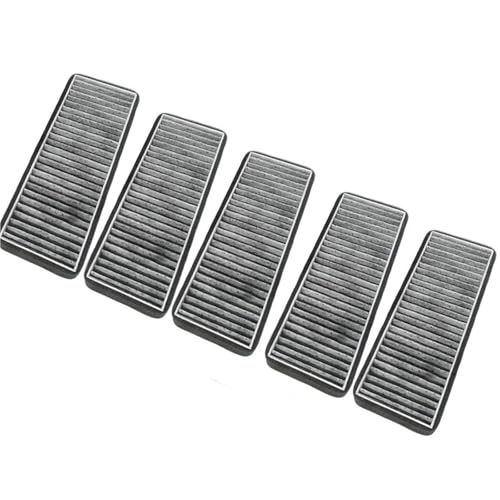 Innenraumfilter Passend für VW Polo 2011–2021. Passend für Jettas Santana 2011–2019. Passend für Skoda Fabia Rapid 2011–21. Externe Filterbaugruppen Luftfilter Auto(5 Pcs Black Filter) von KWEZ