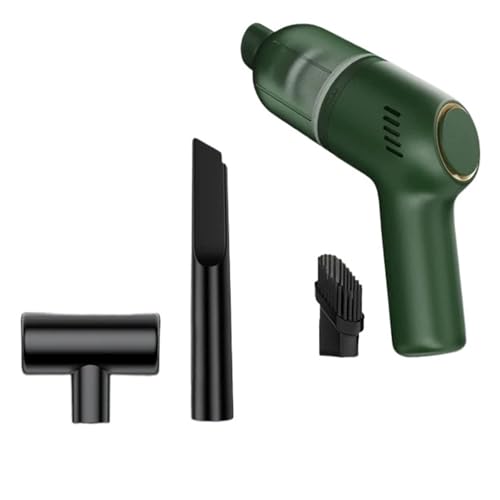 KWEZ Kabellos Handsauger Mini Staubsauger 8000Pa Akku-Auto-Staubsauger Akku-Handstaubsauger Home & Car Dual-Use-Mini-Staubsauger mit(8KPa Green) von KWEZ