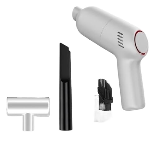 KWEZ Kabellos Handsauger Mini Staubsauger 8000Pa Akku-Auto-Staubsauger Akku-Handstaubsauger Home & Car Dual-Use-Mini-Staubsauger mit(8KPa White) von KWEZ