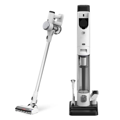 KWEZ Kabellos Handsauger Mini Staubsauger Akku-Staubsauger mit automatischer 3-Liter-Staubbasis, intelligenter Stabstaubsauger, leistungsstarke Saugleistung und geringes Gewicht KWEZ Kabellos Handsauger Mini Staubsauger Akku-Staubsauger mit automatischer 3-Liter-Staubbasis, intelligenter Stabstaubsauger, leistungsstarke Saugleistung und geringes Gewicht von KWEZ