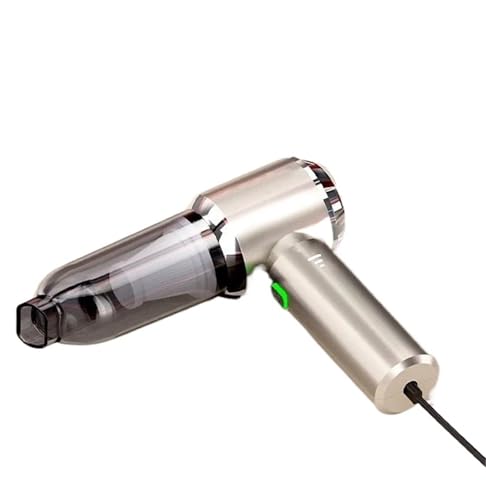 KWEZ Kabellos Handsauger Mini Staubsauger Auto Staubsauger Starke Reinigung Mini Maschine Drahtlose Tragbare Hand Gebläse Maschine Haushaltsgeräte(Max Silver) von KWEZ