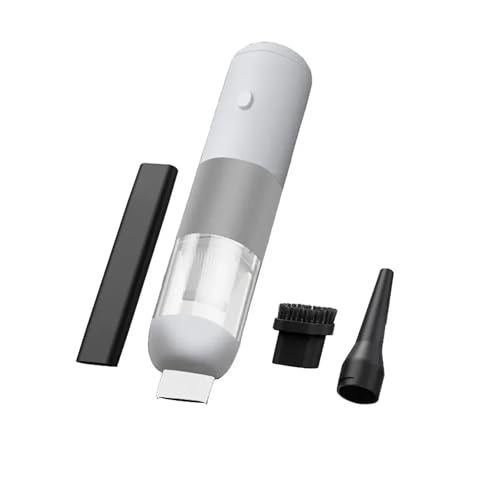 KWEZ Kabellos Handsauger Mini Staubsauger Drahtloser Auto-Staubsauger, tragbarer Mini-Staubsauger, Smart Home, Auto-Handstaubsauger mit doppeltem Verwendungszweck(Gray) von KWEZ