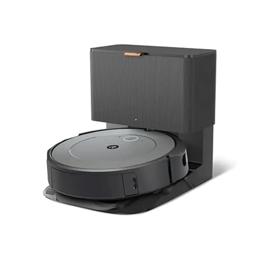 KWEZ Kabellos Handsauger Mini Staubsauger Smart Mapping Roboter-Staubsauger, 60 Tage Selbstentleerung, kompatibel, personalisierte Reinigung, Zwei Gummibürsten, Asche von KWEZ