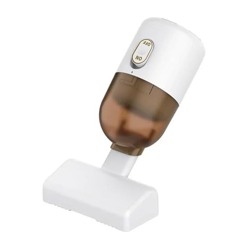 KWEZ Kabellos Handsauger Mini Staubsauger Staubsauger Mite Eliminator Tragbare Mini High Power Desktop Auto Bett Staub Reinigung Maschine(White) von KWEZ