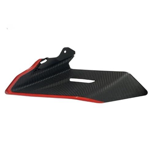 KWEZ Motorrad Zubehör Passend für CFMOTO 450SR 450SRS Motorradteile Seitlicher Abtrieb Nackte Spoiler Feste Winglet-Verkleidungsflügel Deflektoren Stoßstange(Red-L A) von KWEZ