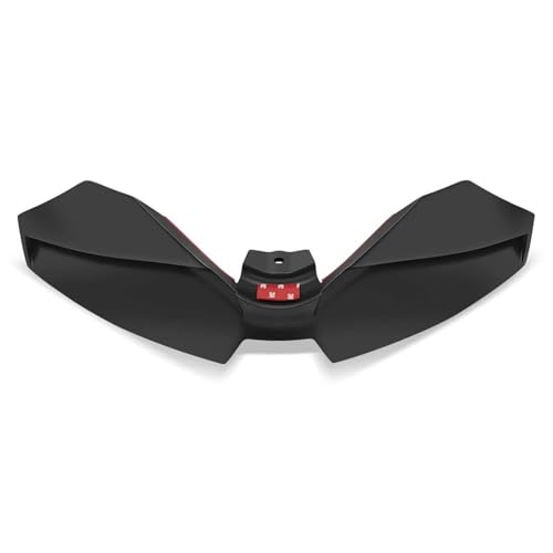 KWEZ Motorrad Zubehör Passend für MT-09 MT09 SP 2024 2025 Motorrad Winglet Aerodynamischer Flügel Frontspoiler Kit Downforce Naked Frontal Spoiler Stoßstange(Carbon Fiber-Black) von KWEZ