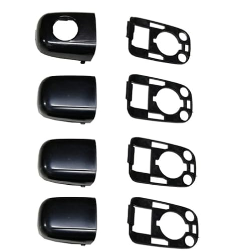 KWEZ Türgriffabdeckung,Türgriff 8 STÜCKE ABS Türgriff Endkappe Abdeckung Für Peugeot 307 Für Citroen C2 C3 Türgriff von KWEZ