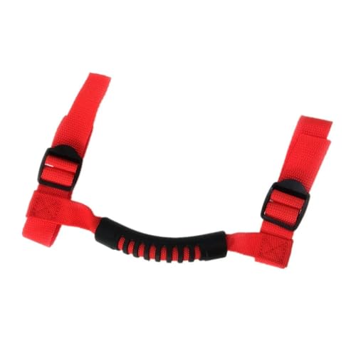 KWEZ Türgriffabdeckung,Türgriff Auto Armlehne Top Haltegriff Ziehen Tab Für Jeep Wrangler CJ TJ JK JL Sport Sahara Rubicon 1 stücke/4 stücke(Red 4PCS) von KWEZ