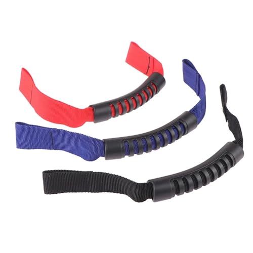 KWEZ Türgriffabdeckung,Türgriff Auto Sicherheit Haltegriffe Universal Auto Armlehne Hinten Passagier Kopfstütze Sicherheit Armlehne(Red) von KWEZ