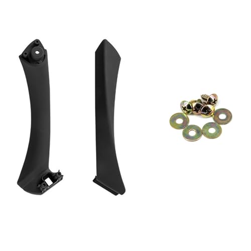 KWEZ Türgriffabdeckung,Türgriff Für BMW E90 E91 3er-Serie Auto Innentürgriff Panel Limousine Pull Trim Abdeckung 51417230850 51419150335 51419150340(Black-Set-Right) von KWEZ