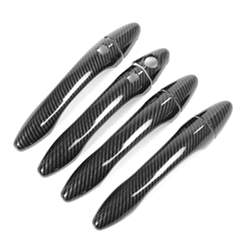 KWEZ Türgriffabdeckung,Türgriff Für Kia Optima K5 2011-2015 Smart Auto Carbon Fiber Stil Außentür Griff Form Abdeckung Trim Aufkleber Dekor(Smart Type Carbon) von KWEZ