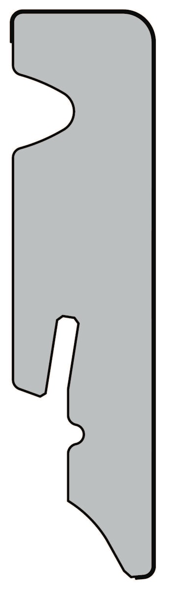 KWG  L-2202 Sibirische Ulme Designervinyl-Steckfußleiste 220x5,8x1,5 cm MDF von KWG