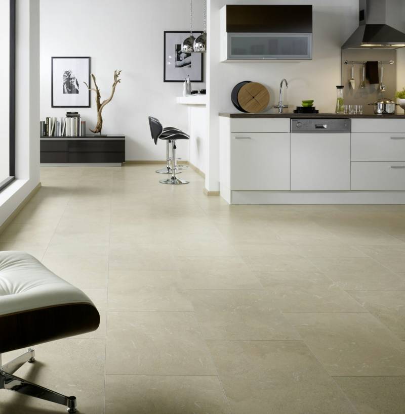 KWG Q-exclusivo Evora creme Natural Shield Fertigparkett uniclic 61,2x44 cm von KWG