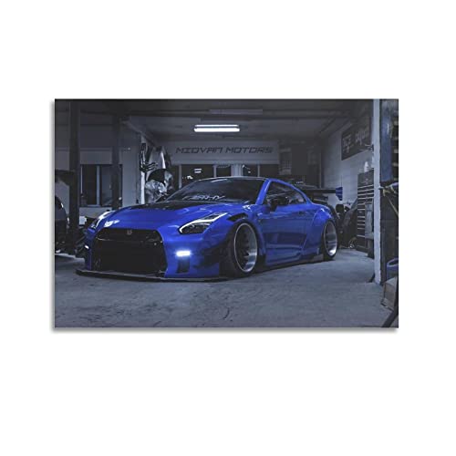 KWID Auto-Poster Jdm Nissan Skyline GT-R R35 3 Poster Dekorative Malerei Leinwand Wandposter und Kunstbild Druck Moderne Familie Schlafzimmer Dekor Poster 60 x 90 cm von KWID