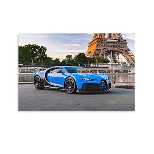 KWID Hyper Auto-Poster für Bugatti Chiron Pur Supercar-Poster, dekoratives Gemälde, Leinwand, Wandposter und Kunstbild, modernes Familien-Schlafzimmer, Dekoration, Poster, 40 x 60 cm von KWID