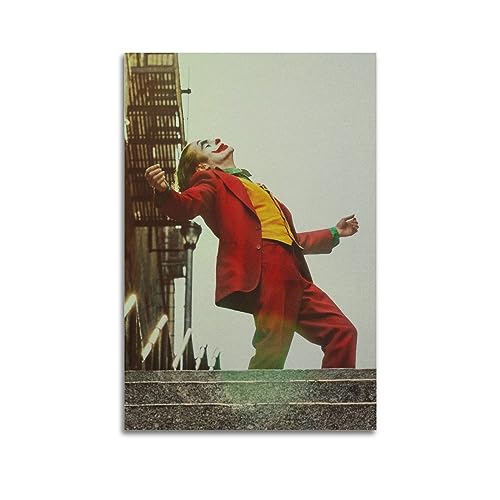 KWID Joker Filmposter Joaquin Phoenix Poster Dekorative Malerei Leinwand 60 x 90 cm von KWID