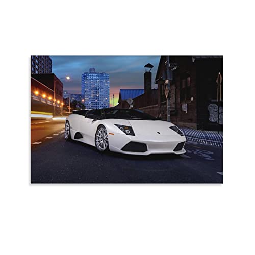 KWID Rennauto-Poster für Lamborghini Murciélago Supercar Poster Dekorative Malerei Leinwand Wandposter und Kunstbild Druck Moderne Familie Schlafzimmer Dekor Poster 60 x 90 cm von KWID