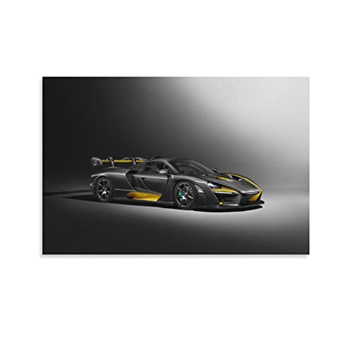 KWID Rennauto-Poster für McLaren Senna Supercar Hyper Car Poster Dekorative Malerei Leinwand Wandposter und Kunstbild Druck Modern Familie Schlafzimmer Dekor Poster 50 x 75 cm von KWID