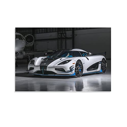 KWID Supercar Poster für Koenigsegg Agera Sportwagen Hyper Car Poster Dekorative Malerei Leinwand Wandposter und Kunstbild Druck Modern Familie Schlafzimmer Dekor Poster 50 x 75 cm von KWID