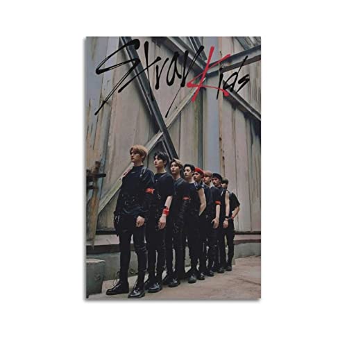 Stray Kids (3) Poster, dekoratives Gemälde, Leinwand, Wandposter und Kunstbild, modernes Familien-Schlafzimmer, 60 x 90 cm von KWID