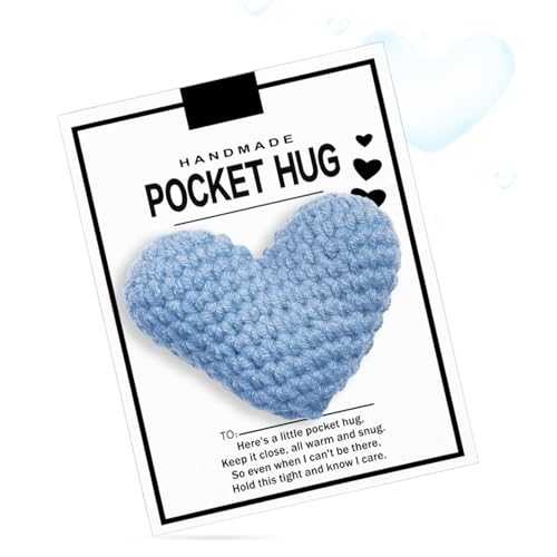KWJEIULSOQ Aufmunterung Geschenke Trost Geschenke Pocket Hug Positive Geschenk, Abschiedsgeschenk Freundin Herz Pocket Hug Mutmacher Geschenk Beste Freundin Geschenke motivationsgeschenke von KWJEIULSOQ