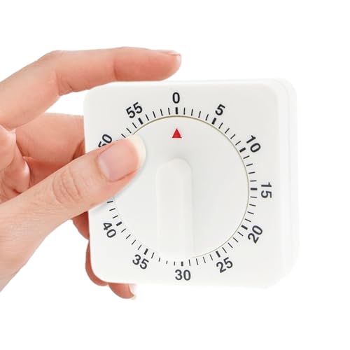 KWJEIULSOQ Time Timer Küchentimer Eieruhr Mechanisch Pomodoro Timer,Kurzzeitwecker Lauter Alarm Visueller Timer mit Gut Lesbarer Minutenskala,Countdown Timer Kurzzeitmesser Benötigt Keine Batterien von KWJEIULSOQ