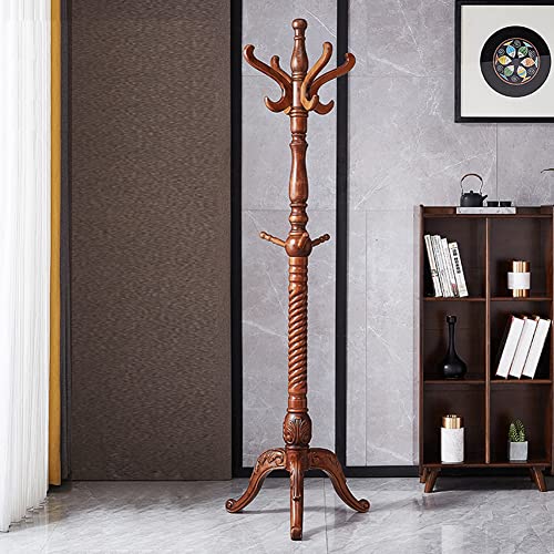 KWMAEEUID 11 Haken-Garderobenständer, Holz-Garderobenständer, Garderobenhaken, Kleiderbügel, Garderobenständer, Garderobenständer für den Flur KWMAEEUID 11 Haken-Garderobenständer, Holz-Garderobenständer, Garderobenhaken, Kleiderbügel, Garderobenständer, Garderobenständer für den Flur von KWMAEEUID