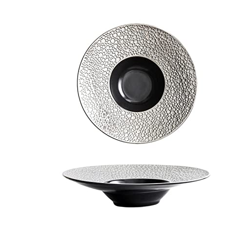 KWMAEEUID Dessert Keramik Platten Keramik Abendessen Gold Platte Kreative Platte Platte Tablett Restaurant Liefert Platte KWMAEEUID Dessert Keramik Platten Keramik Abendessen Gold Platte Kreative Platte Platte Tablett Restaurant Liefert Platte von KWMAEEUID